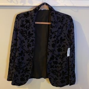 Old Navy blazer navy blue/velvet